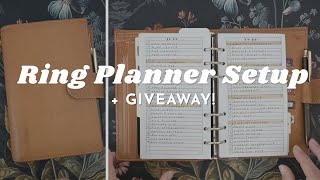 My 2026 Ring Planner Setup | Gillio Planner + TWO Planner Giveaways!