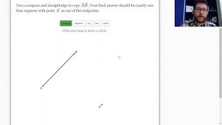 DeltaMath Constructions Copy a Line Segment