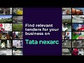 how to participate in government tenders tendering process tata nexarc