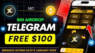 New Crypto Mining Telegram Airdrops 🔥 | Claim XL Club FREE $100 🤑 | Binance