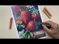 Oil Pastel / Strawberry Drawing