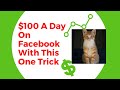 Make $100 A Day On Facebook With This One Trick