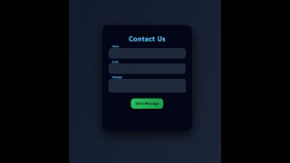 Modern Contact Form | HTML CSS JS | Light & Dark Mode + Animations