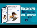 Responsive Hero Section | HTML Bootstrap 5 Tutorial
