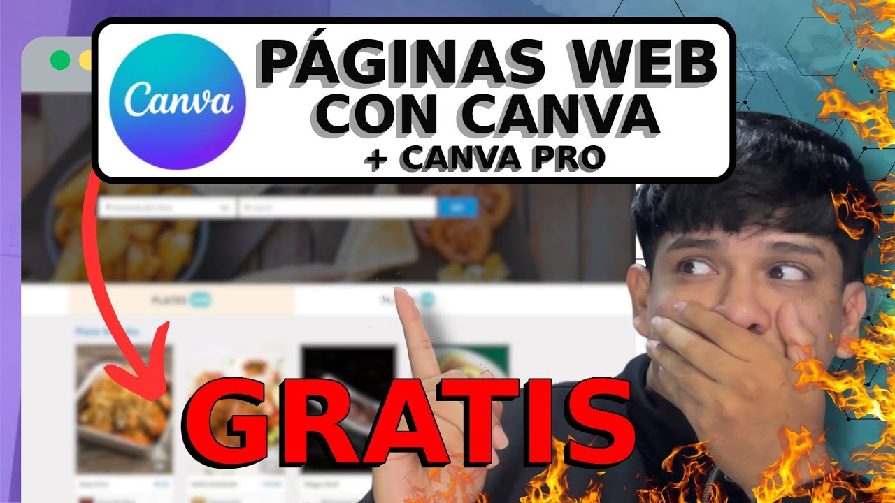 Cómo Crear Una Página Web GRATIS Con CANVA 🚀 Y COMO TENER CANVA PRO ...