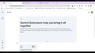 Enable Google Workspace Extension for Gemini (Gemini)