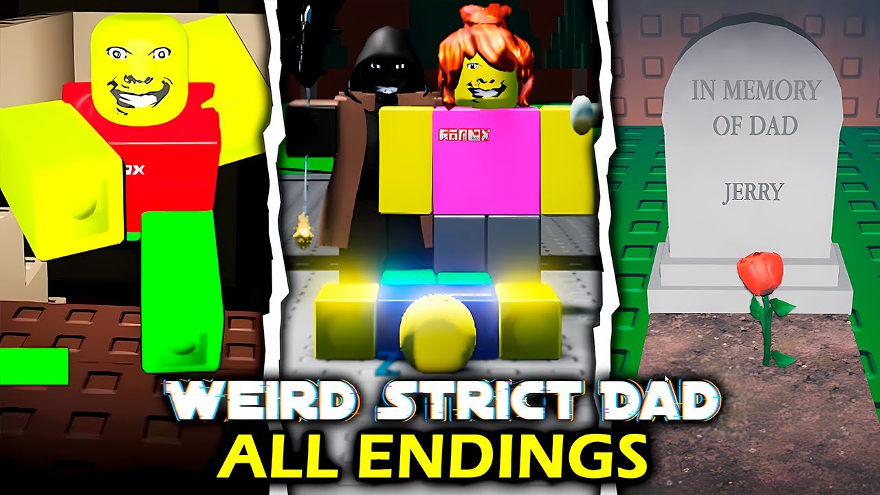 Weird Strict Dad: Chapter 1 And 2 - (All Endings) - Roblox - YouTube