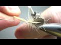 fly tying a spent wing cdc caddis dry fly pattern