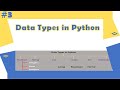 Python Tutorial - 3|Data Types in Python | Python for Beginners | Learnerea