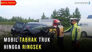 Mobil Tabrak Truk Hingga Ringsek di Tol Cipali, Satu Pengemudi Kabur