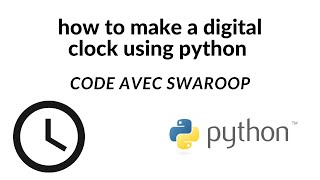 How to make a digital clock using Tkinter module in python