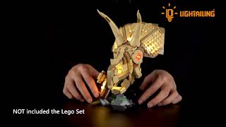 Lightailing Light Kit For Lego Dinosaur Fossils: Triceratops Skull 76969