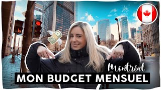 VIVRE AU CANADA🇨🇦| Mon Budget mensuel à Montréal ( l’argent sans tabou, salaire, courses etc.)