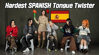 Koreans Try Hardest SPANISH Tongue Twister For The First Time!! l FT. YOUNG POSS