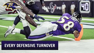 Every Defensive Turnover Weeks 1-6 | Baltimore Ravens