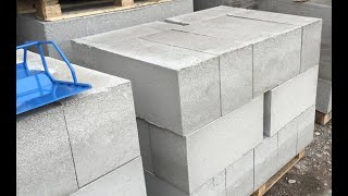 Lightweight aerated concrete blocks production process