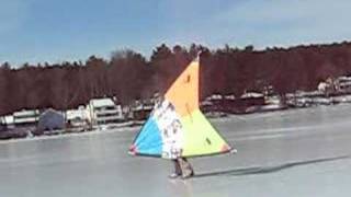 WindSkating on Bare Hill Pond MA