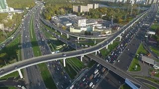 Russian Highway Intersections Stock Video