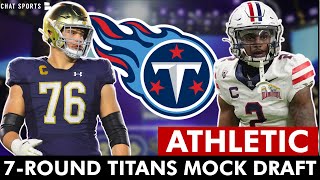 NFL Mock Draft: Titans Draft Picks In Dane Brugler’s 7-Round 2024 NFL Mock Draft For The Athletic