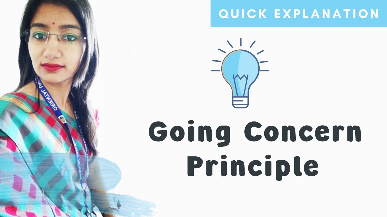 Going Concern Principle Accounting Principle Youtube
