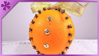 DIY Clove orange decoration (ENG Subtitles) - Speed up #50