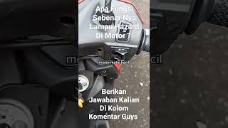 Fungsi Lampu Hazard Sebenar Nya Di Motor