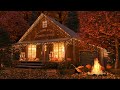 autumn cozy country store ambience autumn night sounds crackling fire nature sounds