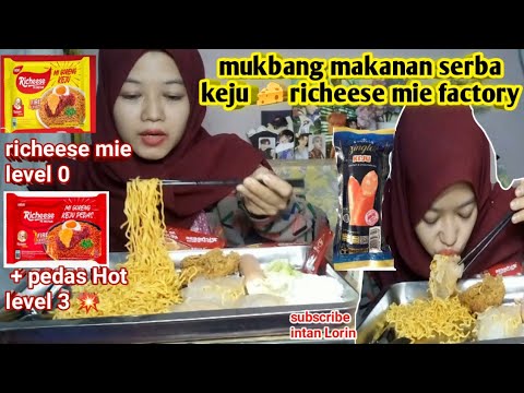 Asmr Mukbang Makanan Serba Keju Richees Mie Instant Goreng Keju + Sosis ...