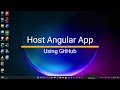 How to Deploy Angular project to GitHub page?