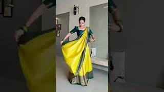 saree convert half saree model