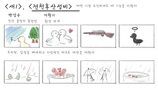 [2020수능특강릴레이] 현대시 전문해설 #26 새1, 전천후산성비 - 박남수, 이형기