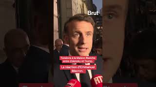 Tensions à la Maison Blanche entre Zelensky et Trump, la première réaction d’Emmanuel Macron.