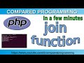 PHP string functions: join