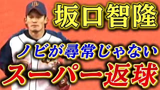 【素早く力強く】坂口智隆がノビがエグイ超返球