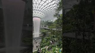 Jewel Changi Airport Singapore #Jewel Changi Airport #singapore #airport #waterfall #wow #traveling