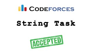 Codeforces "String task" solution( Bangla ) | Cpp language