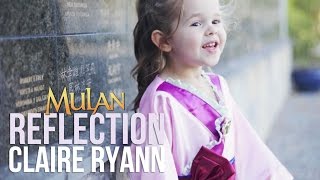 Reflection (Mulan) - Claire Ryann at 3 Years Old