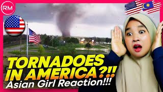 ASIAN GIRL REACT TO USA 20 EPIC TORNADOES CAUGHT ON CAMERA?! IT'S TERRIFIED!!