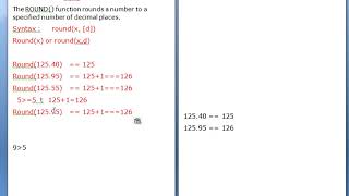 MYSQL-round function with single argument