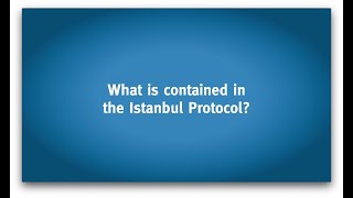 Istanbul Protocol: What is Contained in the Istanbul Protocol?