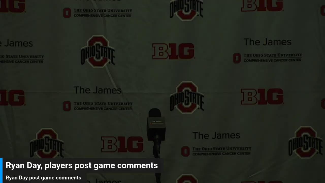 Ryan Day Postgame Press Conference After Ohio State Vs. Penn State