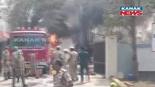 Seven Injured In A Major Fire Accident At Sahita Pharma Company In Andhra Pradesh