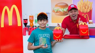 Jason and Alex created their own McDonald's restaurant at home!