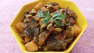 Aloo Chikkudukaya Curry | ఆలూ చిక్కుడుకాయ కర్రీ | Broad Beans Potato Curry Recipe/Chikkudukaya Aloo.