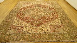 PGNY Antique Carpets \u0026 Tapestries - Item# 32122 Vintage Persian Heriz Rug 12' 0\