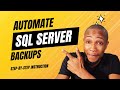 How to schedule SQL Server database backup