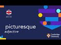 How to pronounce picturesque | British English and American English pronunciation