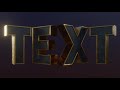 simple cinematic text blender 2.82a