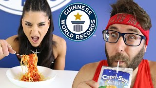 Champion Speed-Eaters Go Head to Head! - Guinness World Records