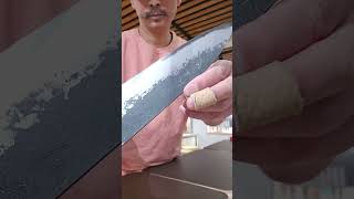 Naoki Mazaki Shirogami#2 Kurouchi 210mm/240mm Gyuto are back in stock at Meesterslijpers